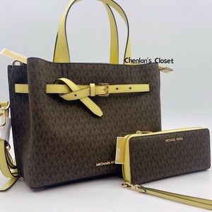 🌼NeW! Michael Kors Emilia LG Satchel Set